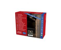 Konstsmide 3648-110 Micro LED Lichterkette, gefrostet / für AuÃen (IP44) / 1000 warm weiÃe Dioden / 24V AuÃentrafo / schwarzes Kabel