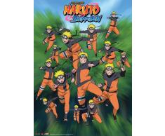 Great Eastern Entertainment Naruto Shippuden Naruto Shadow Clone Wall Scroll, 33 von Blumenkasten