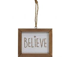 CWI Tapetenbordüre Geschenke Champagner Believe gerahmt Ornament, farbenreiche