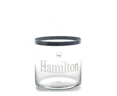 H&H Hamilton Vase, Glas, Transparent