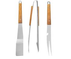 Sagaform 5017471 Grillbesteck Bamboo, Holz, braun, 40 x 8 x 8 cm, 3 Einheiten