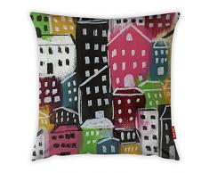 Bonamaison Dekorativ Kissenhülle, Kissenbezug, Zierkissenbezug, Wohnkultur, Für Sofa, Kaffeestube, Größe: 45X45 cm - Entworfen und hergestellt in der Türkei