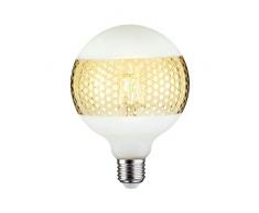 Paulmann 28770 LED Lampe G125 Globe 4,5 Watt dimmbar Leuchtmittel Ringspiegel Gold effizientes Licht Glas Goldlicht 2600 K E27