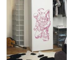 INDIGOS 4052166159630 Wandtattoo w903 Restwelligkeit Clowns Wandaufkleber 96 x 49 cm, violett