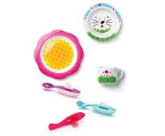 Guzzini Bimbi Set: Speiseteller mit Suppenteller, Irene Guerrieri, 39 x 25.5 x 7 cm, Mehrfarbig