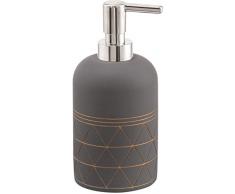Gedy Calypso Seifenspender, Zement, grau, 8,2 x 8,2 x 17,6