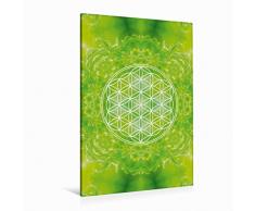 Premium Textil-Leinwand 80 x 120 cm Hoch-Format Blume des Lebens - Heilkraft Natur | Wandbild, HD-Bild auf Keilrahmen, Fertigbild auf hochwertigem Vlies, Leinwanddruck von Gaby Shayana Hoffmann