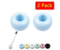 iAesthete Zahnbürstenhalter, 2 Stück Pink Bule