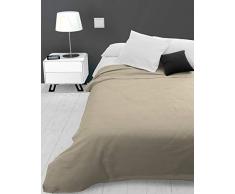 Soleil docre Adele, Tagesdecke, Sofa-Überwurf, Polycotton, Ecru, 220 x 240 cm