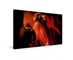 Premium Textil-Leinwand 75 cm x 50 cm quer, Ein Motiv aus dem Kalender Flamenco - Tanz der Leidenschaft | Wandbild, Bild auf Keilrahmen, Fertigbild auf echter Leinwand, Leinwanddruck;CALVENDO Menschen