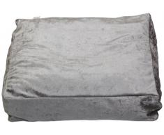 Sauermilch 1301606015006 Glow Bodenkissen eckig, 60 x 60 x 15 cm, Silber