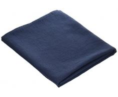 LinenMe 0717702 Badetuch, Leinen, Waffelpiqué, 76 x 130 cm, Indigo