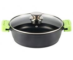 Vier 802-28 Kasserolle, Schwarz, 28 cm