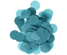 Wrapables 2,5 cm rund Gewebe Konfetti Party Dekorationen für Hochzeiten, Geburtstagsfeiern, und Duschen blaugrün