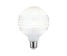 Paulmann 28744 LED Lampe G125 Globe 4,5 Watt dimmbar Leuchtmittel Ringspiegel weiß effizientes Licht Glas Goldlicht 2600 K E27