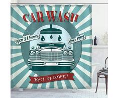 ambesonne Polyester-Home Decor Kollektion-Badezimmer Dusche Vorhang Set mit Haken