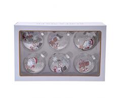 Kurt S. Adler Deko-Set Lebkuchen, Schneemann und Weihnachtsmann, 80 mm, 6 Stück