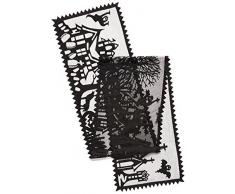 Heritage Spitze, gruseliger Läufer, hohl, Schwarz 14x72 schwarz