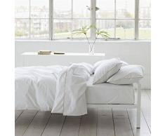 Designer Guild Union Square Gold Bettlaken Perkal-Baumwolle, weiß, 180 x 290 cm