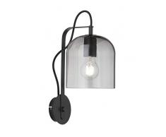 ACTION by WOFI SUITS Wandleuchte, Glas, Schwarz