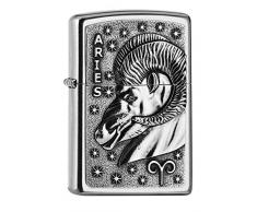 Zippo PL 207 Aries Tierkr. V19 Feuerzeug, Messing, Design, 5,83,81,2