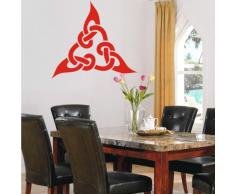 INDIGOS 4052166050357 Wandtattoo w284 Ornament, Orien Wandaufkleber 120 x 111 cm, rot