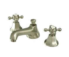 Elements of Design ES4468AL New York Waschtischarmatur, 2-Griffe, 20,3-40,6 cm, satiniertes Nickel ES4468BX New York 5-1/2 gebürsteter Nickel