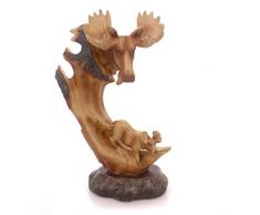 StealStreet ss-ug-mmd-158 24,1 cm Elch in der Wild Faux Holz Büste Szene Statue Figur