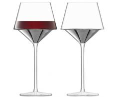 LSA International G1487–16–359 Platz Weinkelch 445 ml x 2, platin