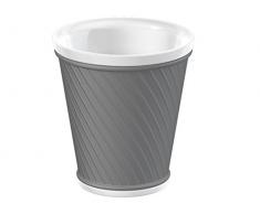 RANDWYCK Keramik und Silikon Espresso Tassen, weiß, 2 Stück