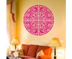 INDIGOS 4052166049740 Wandtattoo w283 Ornament, Orien Wandaufkleber, 96 x 95 cm, rosa