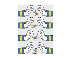 Disney Wandbild von Komar | Donald Duck Hands | Kinderzimmer, Babyzimmer, Dekoration, Kunstdruck | Größe 30x40cm (Breite x Höhe) | ohne Rahmen | WB021-30x40