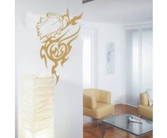 INDIGOS 4052166198196 Wandtattoo W984 Rosen Tribal Wandaufkleber 80 x 48 cm, rot