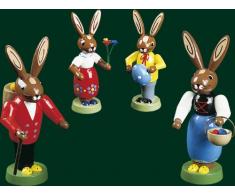 Hasenfamilie, Osterhase Holz, Erzgebirge Richard Glässer Seiffen, 13061