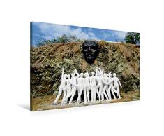 Calvendo Premium Textil-Leinwand 90 cm x 60 cm quer, Lenin-GedenkstÃ¤tte in Havanna | Wandbild, Bild auf Keilrahmen, Fertigbild auf echter Leinwand, Leinwanddruck Menschen Menschen