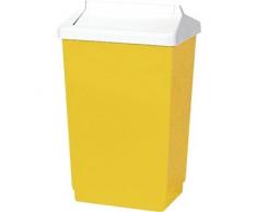 Winware Abfalleimer Swing Top mit (leicht, Farbe codiert und einfach zu reinigen 50 Liter Tonne)