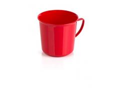 Kimmel Henkelbecher groß 330 ml, Kunststoff, Rot