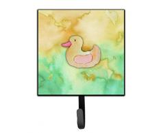 Caroline s Treasures Gummi Duckie Watercolor Wandhaken, Multicolor, S