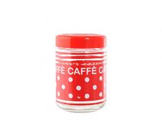 HOME Set 6 Dosen acapulco Tupfen Kaffee 800 rot Lebensmitteldosen