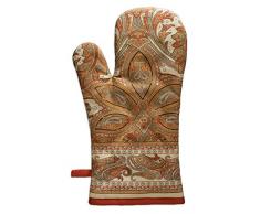 Maison dHermine Ofenhandschuh, 100% Baumwolle, Paisleymuster, 19 x 33 cm