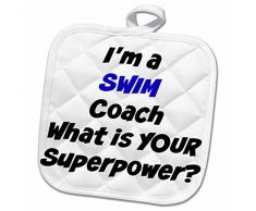 3dRose Topflappen, weiß, 20,3 x 20,3 cm