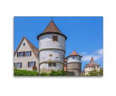 Premium Textil-Leinwand 120 x 80 cm Quer-Format Romantisches Dettelbach | Wandbild, HD-Bild auf Keilrahmen, Fertigbild auf hochwertigem Vlies, Leinwanddruck von Hanna Wagner