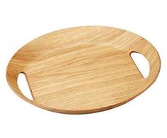 Point-Virgule PV-LIV-1152 Serviertablett Oval 46x41x4cm Holz-Farbe