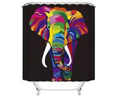 BEEBEE Duschvorhang für Badezimmer Duschvorhang Set mit Haken, Badezimmerzubehör, schimmelresistent, wasserdicht, Polyester, 183 x 183 cm 180X180cm/ 72 × 72inches. 1