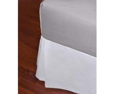 Home Soft Things BDTCNVTWH Bettrock, Doppelbett, Weiß