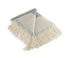 DII Überwurf mit Fischgratmuster für drinnen und draußen, 100% Baumwolle, Decke für Camping, Strände, Barbeque, jeden Tag – 127 x 152,4 cm, Chevron, Marineblau Rugbystreifen Blue Rugby Stripe