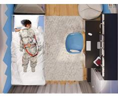 Italian Bed Linen Bettwäsche Kids Digital, 1 Poster Für 1 Person Astronauta