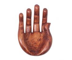 NOVICA Lob und Dankbarkeit Holz Skulptur