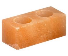 HIMALAYA SALT DREAMS - Salzkristall Teelichthalter TWIN CUBE
