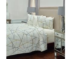 Rizzy Home Steppdecke Elektrisch 106X92 Weiß/Grau/Gelb